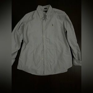 Purple striped button down Ralph Lauren